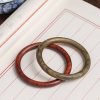 チベット産 小葉紫檀・緑檀・黒檀 守護バングル Tibetan Red and Green Sandalwood Protection Bangle