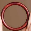 チベット産 小葉紫檀・緑檀・黒檀 守護バングル Tibetan Red and Green Sandalwood Protection Bangle
