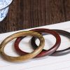 チベット産 小葉紫檀・緑檀・黒檀 守護バングル Tibetan Red and Green Sandalwood Protection Bangle