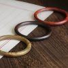 チベット産 小葉紫檀・緑檀・黒檀 守護バングル Tibetan Red and Green Sandalwood Protection Bangle