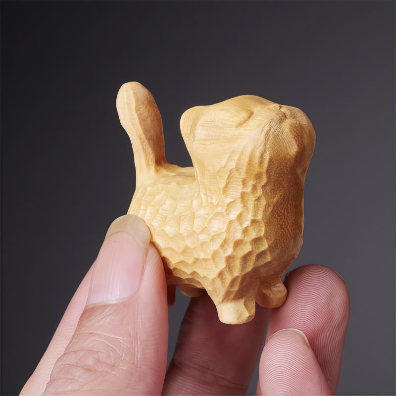 Tibetan Sandalwood Mini Cat Decoration Tibetan Sandalwood Mini Cat Decoration