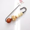 Vintage Bodhi Seed Sandalwood Peace Brooch Vintage Bodhi Seed Sandalwood Peace Brooch