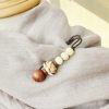 Vintage Bodhi Seed Sandalwood Peace Brooch Vintage Bodhi Seed Sandalwood Peace Brooch