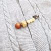 Vintage Bodhi Seed Sandalwood Peace Brooch Vintage Bodhi Seed Sandalwood Peace Brooch