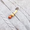 Vintage Bodhi Seed Sandalwood Peace Brooch Vintage Bodhi Seed Sandalwood Peace Brooch