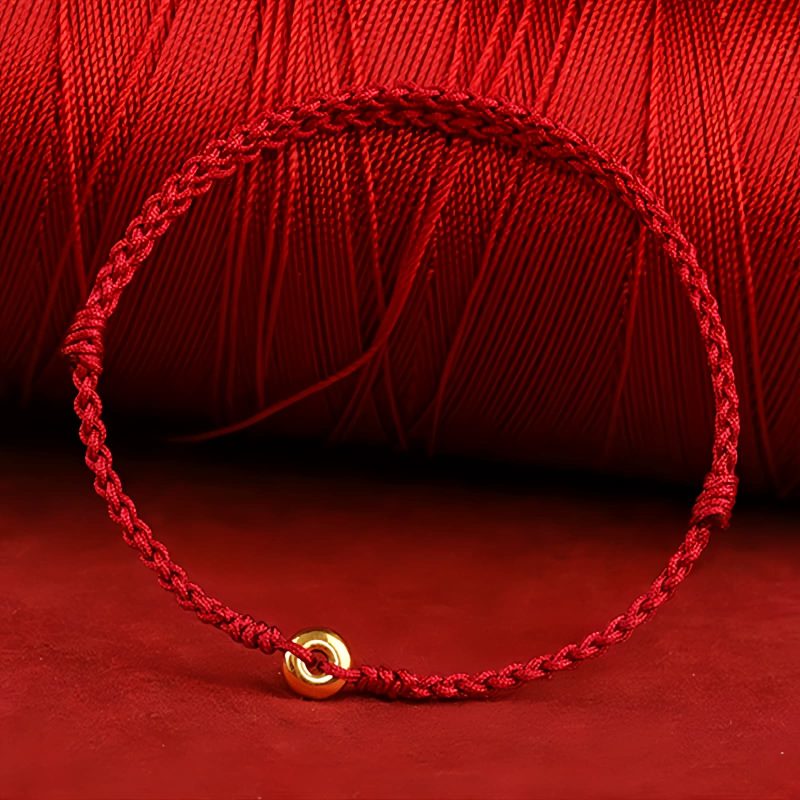 999 Gold Red String Peace Bracelet 999 Gold Red String Peace Bracelet