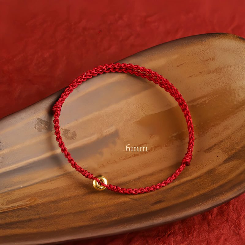 999 Gold Red String Peace Bracelet 999 Gold Red String Peace Bracelet