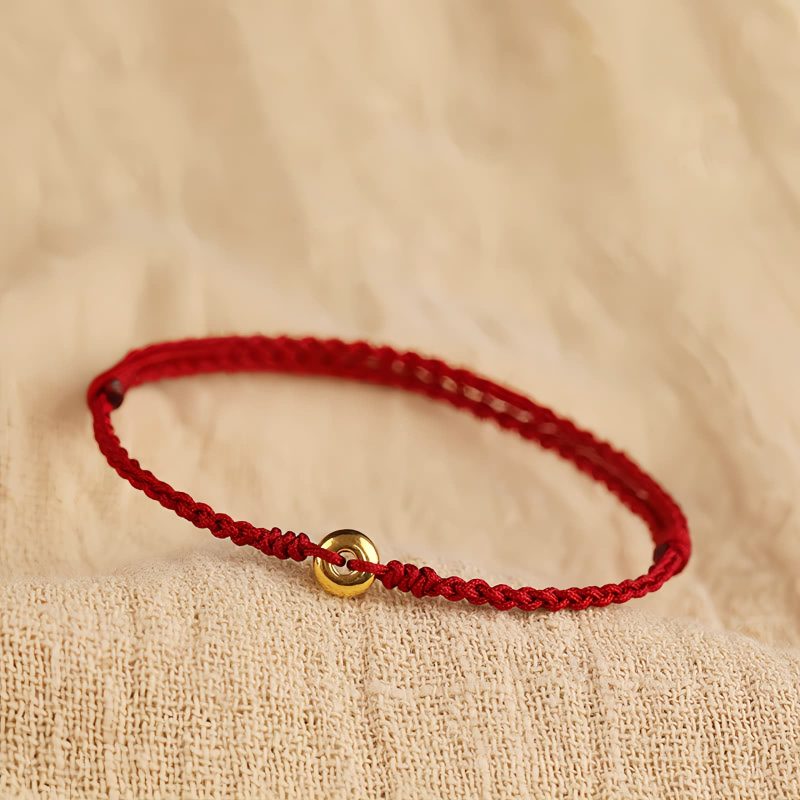 999 Gold Red String Peace Bracelet 999 Gold Red String Peace Bracelet