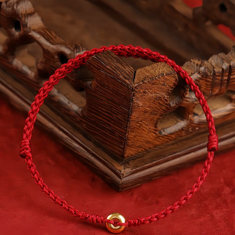 999 Gold Red String Peace Bracelet 999 Gold Red String Peace Bracelet