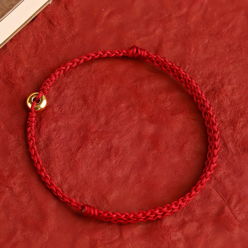 999 Gold Red String Peace Bracelet 999 Gold Red String Peace Bracelet