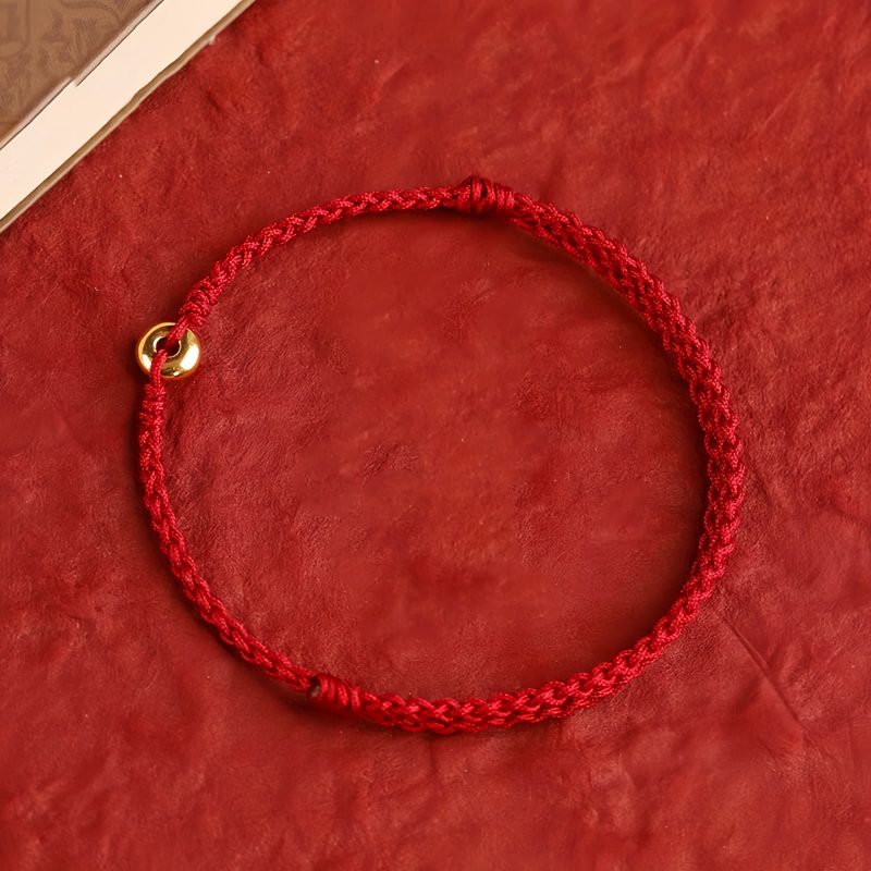 999 Gold Red String Peace Bracelet 999 Gold Red String Peace Bracelet