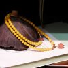 Amber Healing Flower Charm Necklace Amber Healing Flower Charm Necklace