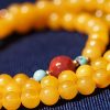 Amber Healing Flower Charm Necklace Amber Healing Flower Charm Necklace