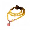 Amber Healing Flower Charm Necklace Amber Healing Flower Charm Necklace