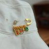 Brass Fu Character Butterfly Luck Brooch Brass Fu Character Butterfly Luck Brooch