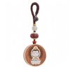 Ebony Wood Avalokitesvara Keychain with Om Mani Padme Hum Ebony Wood Avalokitesvara Keychain with Om Mani Padme Hum