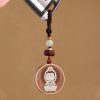 Ebony Wood Avalokitesvara Keychain with Om Mani Padme Hum Ebony Wood Avalokitesvara Keychain with Om Mani Padme Hum