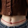 Natural Cinnabar Blessing Belly Chain Natural Cinnabar Blessing Belly Chain
