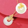 Natural Hetian Jade Butterfly Necklace Natural Hetian Jade Butterfly Necklace