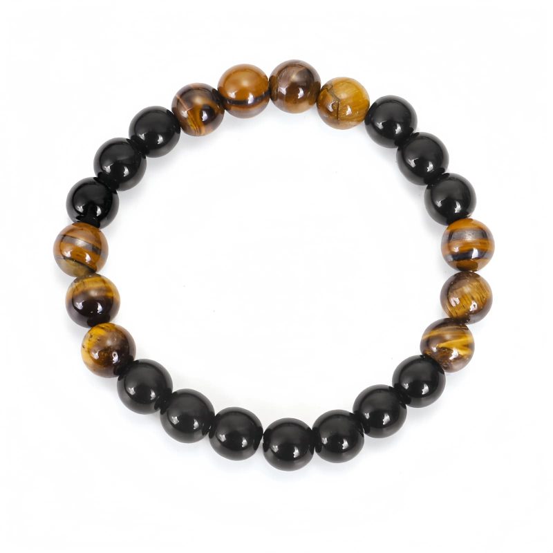 Tibetan Black Onyx Tiger Eye Protection Necklace Tibetan Black Onyx Tiger Eye Protection Necklace