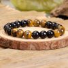 Tibetan Black Onyx Tiger Eye Protection Necklace Tibetan Black Onyx Tiger Eye Protection Necklace
