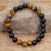 Tibetan Black Onyx Tiger Eye Protection Necklace Tibetan Black Onyx Tiger Eye Protection Necklace