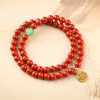 Tibetan Cinnabar Green Aventurine Luck Bracelet Tibetan Cinnabar Green Aventurine Luck Bracelet