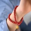 Tibetan Cinnabar Green Aventurine Luck Bracelet Tibetan Cinnabar Green Aventurine Luck Bracelet