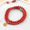 Tibetan Cinnabar Green Aventurine Luck Bracelet Tibetan Cinnabar Green Aventurine Luck Bracelet