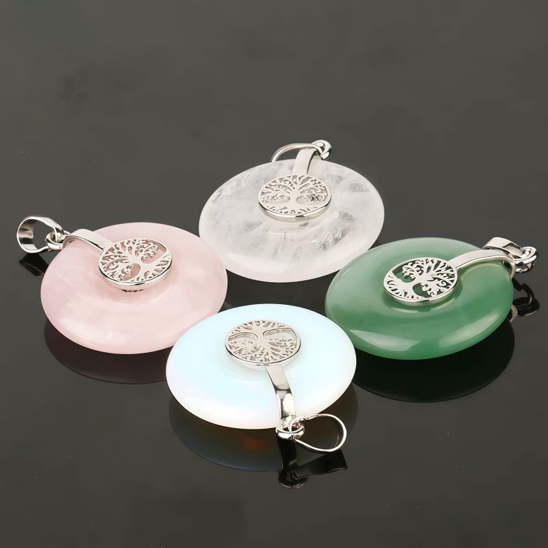 Tree of Life Amethyst & Rose Quartz Necklace Tree of Life Amethyst & Rose Quartz Necklace