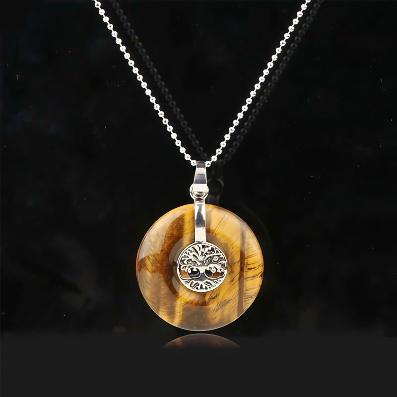 Tree of Life Amethyst & Rose Quartz Necklace Tree of Life Amethyst & Rose Quartz Necklace