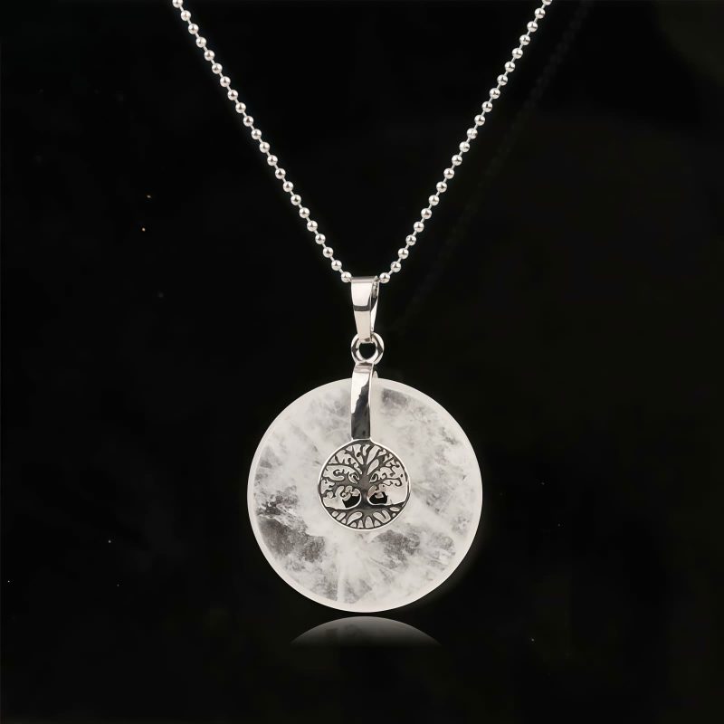 Tree of Life Amethyst & Rose Quartz Necklace Tree of Life Amethyst & Rose Quartz Necklace