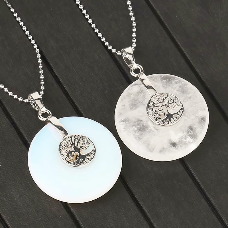Tree of Life Amethyst & Rose Quartz Necklace Tree of Life Amethyst & Rose Quartz Necklace