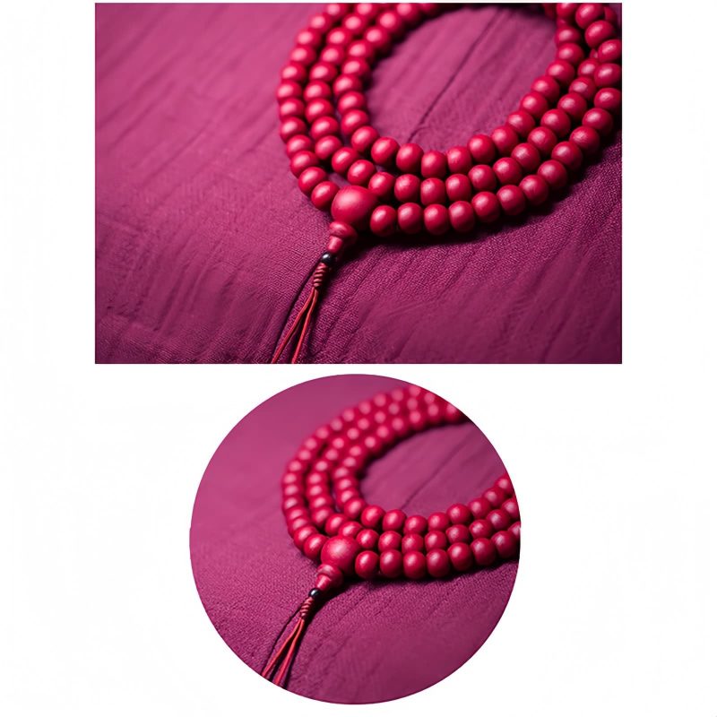 108 Mala Beads Natural Abelia Biflora Wood Bracelet 108 Mala Beads Natural Abelia Biflora Wood Bracelet