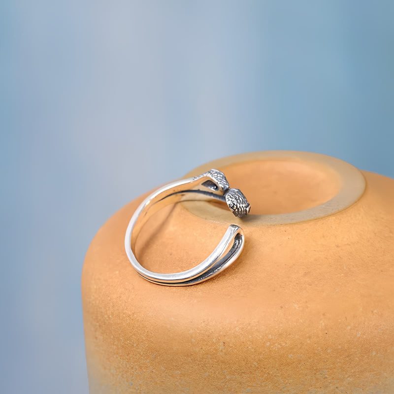 925 Silver Chinese Zodiac Snake Open Ring 925 Silver Chinese Zodiac Snake Open Ring