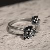 925 Silver Flower Adjustable Ring 925 Silver Flower Adjustable Ring