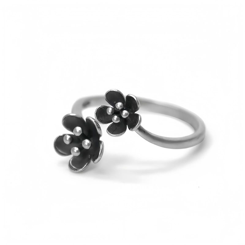 925 Silver Flower Adjustable Ring 925 Silver Flower Adjustable Ring