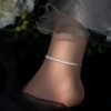 925 Silver Pearl Beads Protection Anklet 925 Silver Pearl Beads Protection Anklet