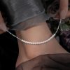 925 Silver Pearl Beads Protection Anklet 925 Silver Pearl Beads Protection Anklet