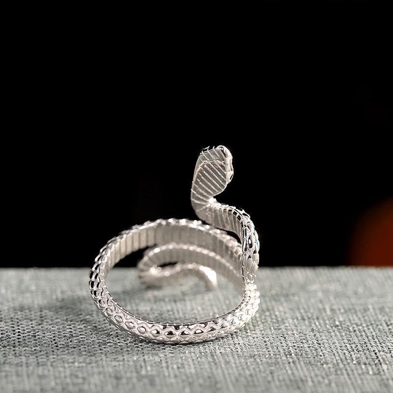 925 Silver Year of the Snake Blessing Ring 925 Silver Year of the Snake Blessing Ring
