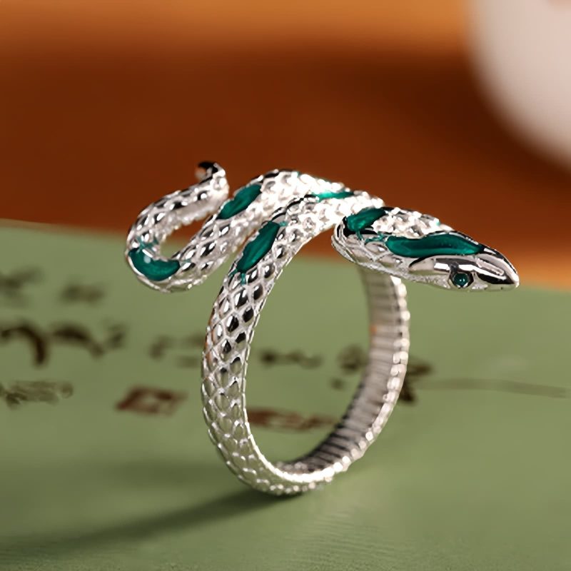 925 Silver Year of the Snake Blessing Ring 925 Silver Year of the Snake Blessing Ring