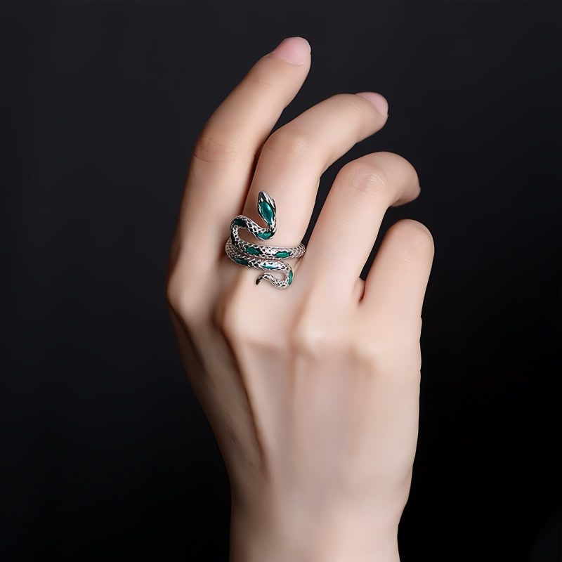 925 Silver Year of the Snake Adjustable Ring 925 Silver Year of the Snake Adjustable Ring