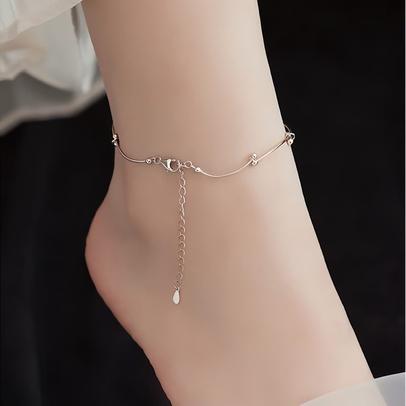 925 Silver Wave Protection Anklet 925 Silver Wave Protection Anklet