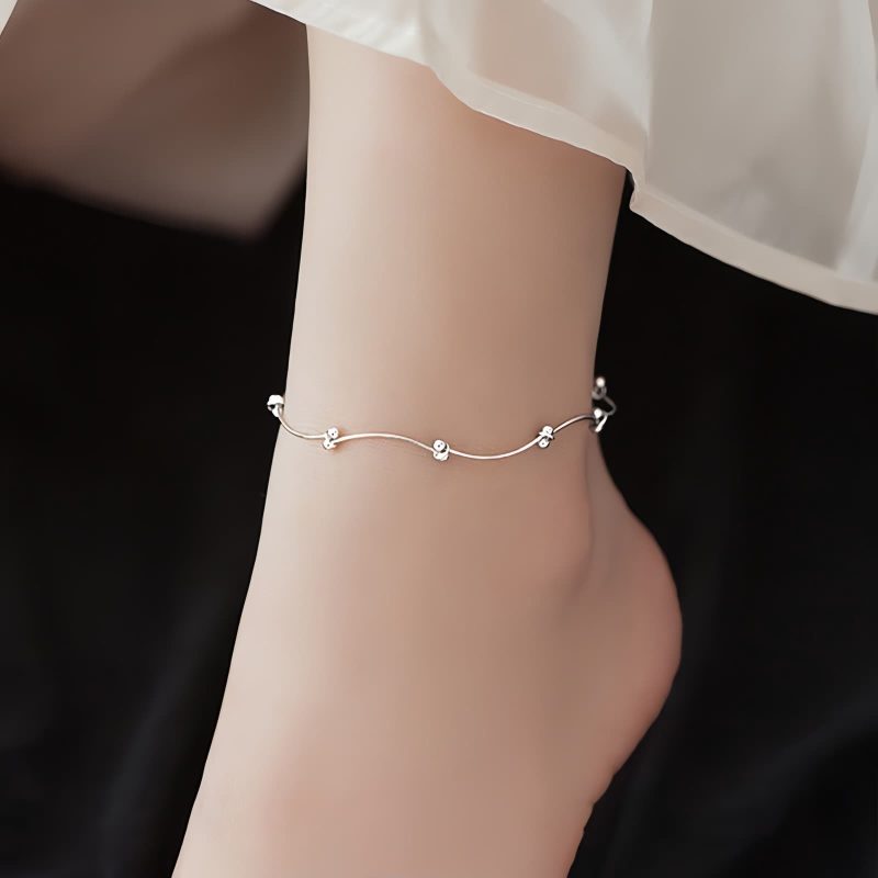 925 Silver Wave Protection Anklet 925 Silver Wave Protection Anklet