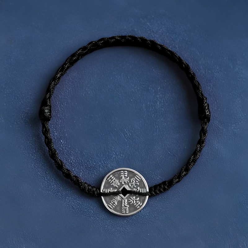 925 Sterling Silver Braided Protection Bracelet 925 Sterling Silver Braided Protection Bracelet