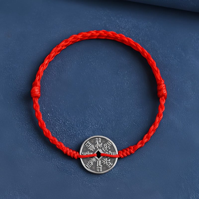 925 Sterling Silver Braided Protection Bracelet 925 Sterling Silver Braided Protection Bracelet