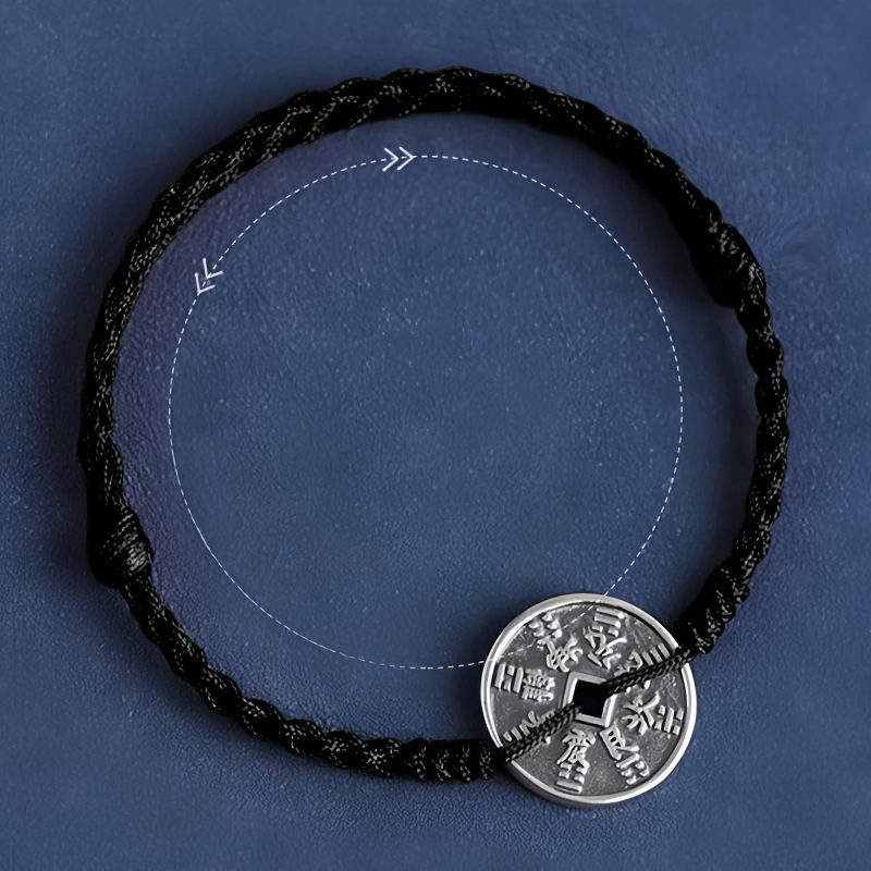 925 Sterling Silver Braided Protection Bracelet 925 Sterling Silver Braided Protection Bracelet