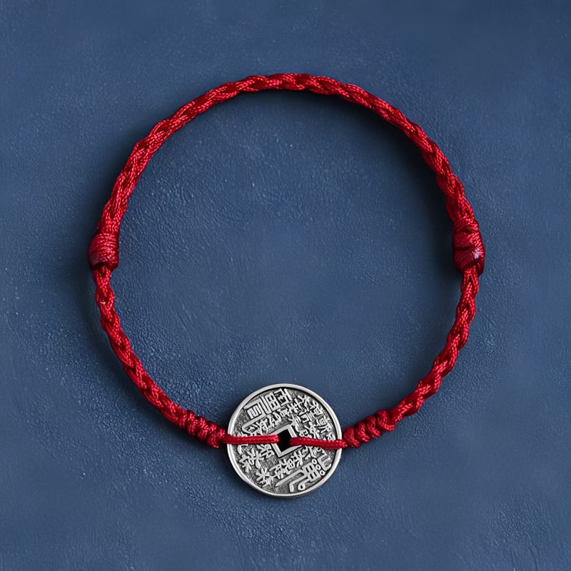 925 Sterling Silver Braided Protection Bracelet 925 Sterling Silver Braided Protection Bracelet