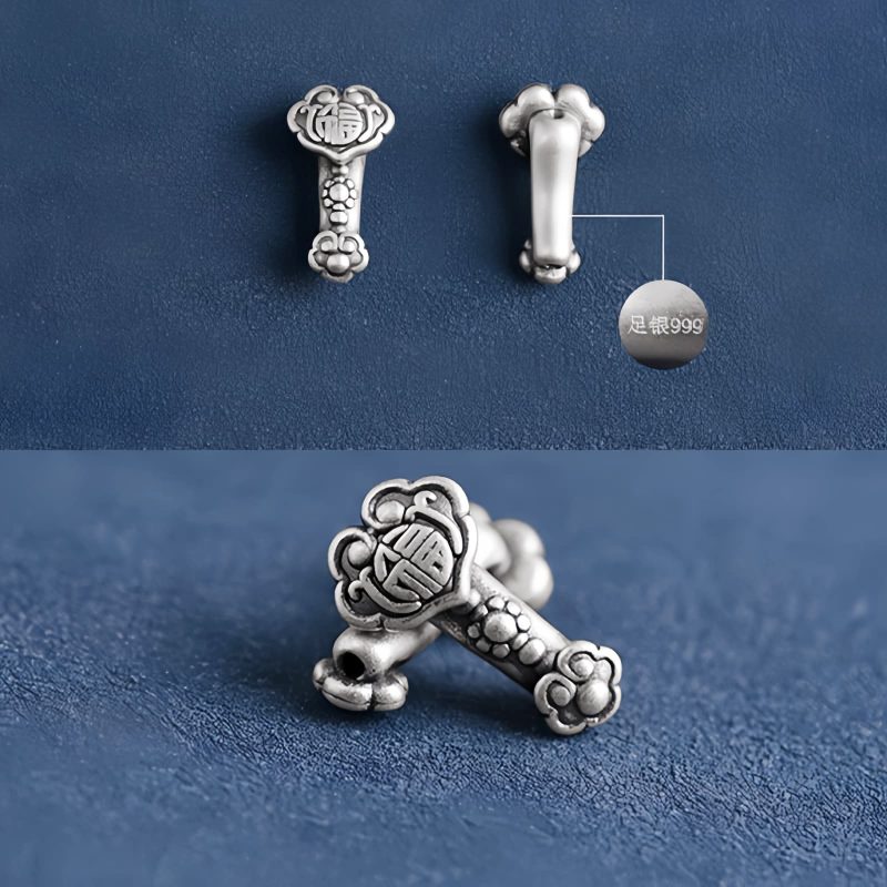 999 Silver Fortune Ruyi Handle Bracelet 999 Silver Fortune Ruyi Handle Bracelet