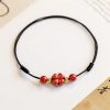 Four Leaf Clover Cinnabar Blessing Bracelet Four Leaf Clover Cinnabar Blessing Bracelet